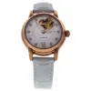 Picture of REDM2 Rose Gold/White Leather Strap Watch by Jean Bellecour for Women - 1 Pc Watch