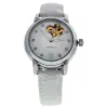 Picture of REDM3 Silver/White Leather Strap Watch by Jean Bellecour for Women - 1 Pc Watch