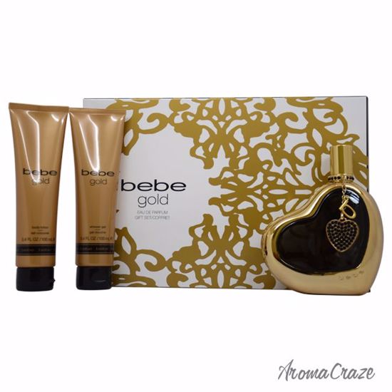 Bebe Gold Gift Set for Women 3 pc