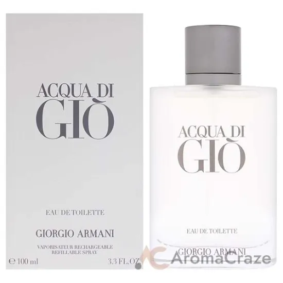 Picture of Acqua Di Gio by Giorgio Armani for Men - 3.4 oz EDT Spray (Refillable)
