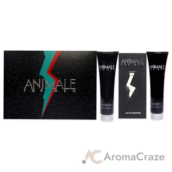 Picture of Animale by Animale for Men - 3 Pc Gift Set 3.4oz EDT Spray, 3.4oz After Shave Balm, 3.4oz Hair and Body Wash