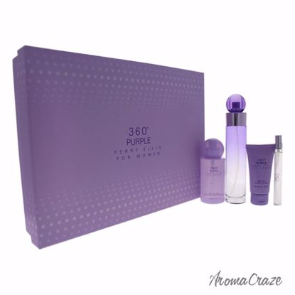 Perry Ellis 360 Purple Gift Set for Women 4 pc