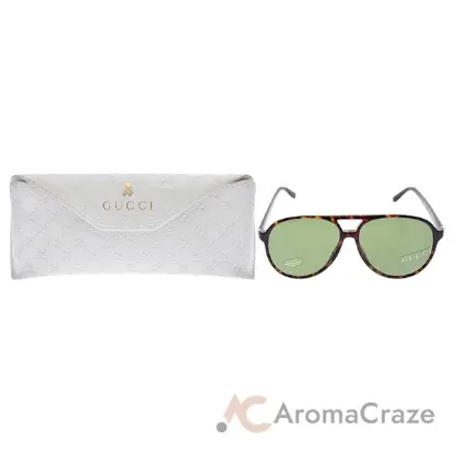 Picture of Gucci GG 1026-TVD-Dark Havana-Green by Gucci for Unisex - 59-14-140 mm Sunglasses