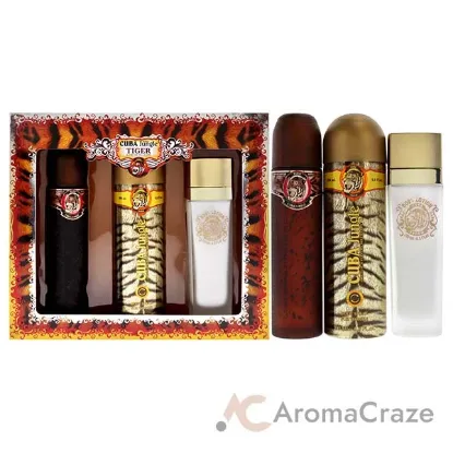 Picture of Cuba Jungle Tiger by Cuba for Women - 3 Pc Gift Set 3.3oz EDP Spray, 6.7oz Deodorant Body Spray, 4.3oz Body Lotion