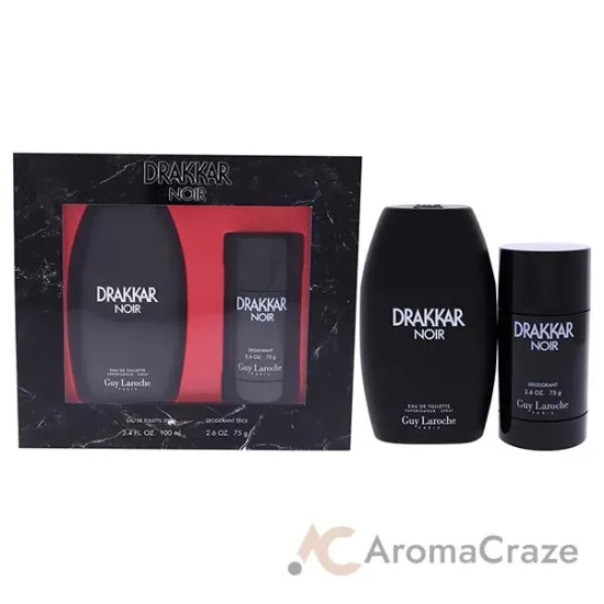 Picture of Drakkar Noir by Guy Laroche for Men - 2 pc Gift Set 3.4 oz EDT and 2.5 oz Deodorant Stick