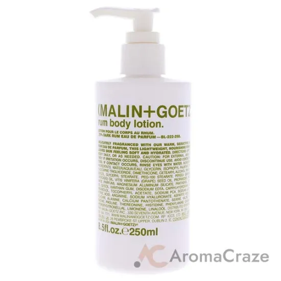 Picture of Rum Body Lotion by Malin + Goetz for Unisex - 8.5 oz Body Lotion