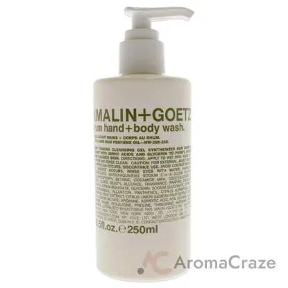 Picture of Rum Hand and Body Wash by Malin + Goetz for Unisex - 8.5 oz Body Wash