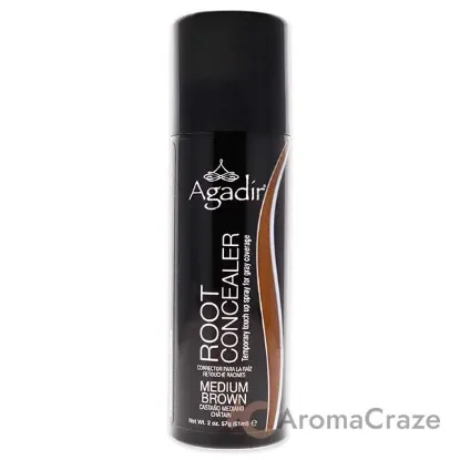 Picture of Root Concealer Temporary Touch Up Spray - Medium Brown by Agadir for Unisex - 2 oz Hair Color