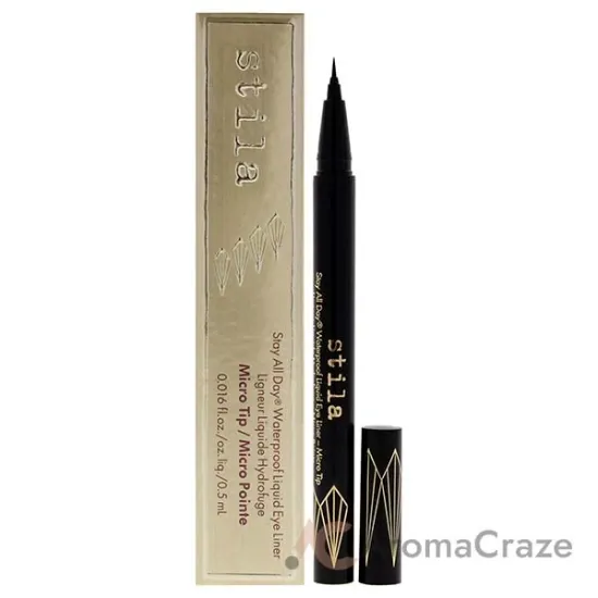 Picture of Stay All Day Waterproof Liquid Eye Liner Micro Tip - Intense Black by Stila for Women - 0.016 oz Eyeliner