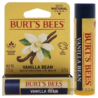 Picture of Vanilla Bean Moisturizing Lip Balm Blister by Burts Bees for Unisex - 0.15 oz Lip Balm