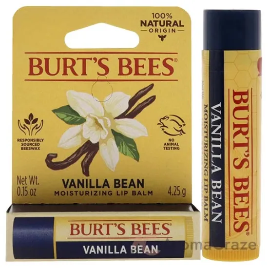 Picture of Vanilla Bean Moisturizing Lip Balm Blister by Burts Bees for Unisex - 0.15 oz Lip Balm