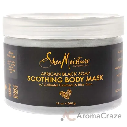 Picture of African Black Soap Soothing Body Mask by Shea Moisture for Unisex - 12 oz Mask