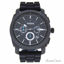 Fossil FS4487P Machine Chronograph Black Silicone Watch for 