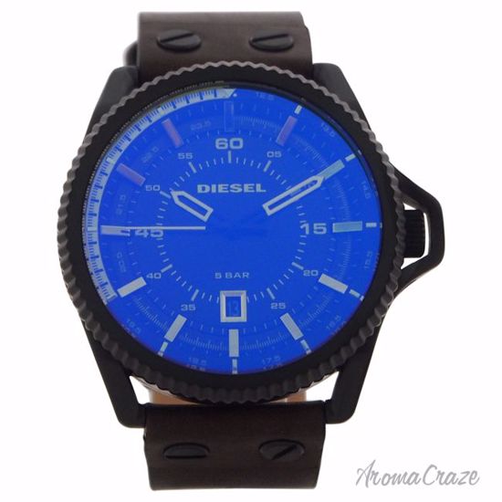 Diesel DZ1718 Rollcage Olive Leather Strap Watch for Men 1 P