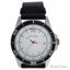 Louis Villiers LV1001 Silver/Black Leather Strap Watch for M