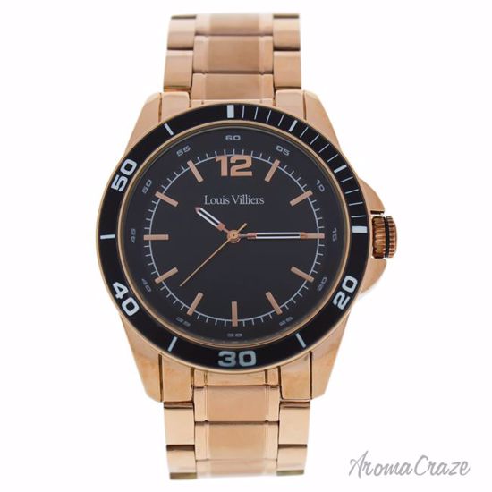 Louis Villiers LV1010 Rose Gold Stainless Steel Bracelet Wat