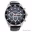 Louis Villiers LVAG5877-4 Black/Silver Leather Strap Watch f