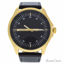 Louis Villiers AG3804-04 Gold/Black Leather Strap Watch for 