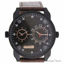 Louis Villiers AG3736-12 Black/Brown Leather Strap Watch for