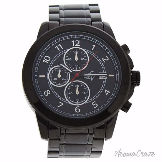 Louis Villiers LV1015 Black Stainless Steel Bracelet Watch f