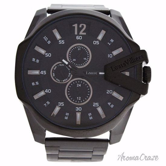 Louis Villiers LVAG8912-14 Black Stainless Steel Bracelet Wa