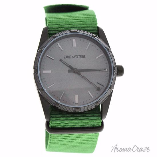 Zadig & Voltaire ZVF219 Fusion Black/Green Nylon Strap Watch