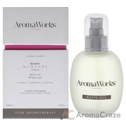 Picture of Nurture Bath Oil by Aromaworks for Unisex - 3.4 oz Oil