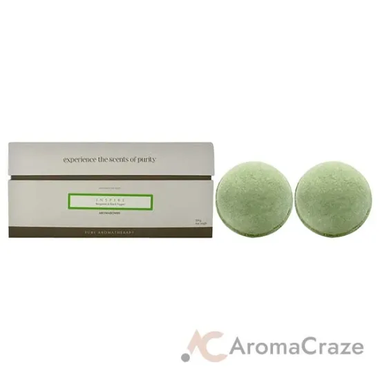 Picture of Inspire AromaBomb Duo by Aromaworks for Unisex - 2 x 8.81 oz Bath Bomb