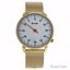 Kulte KU15-0008 Gold Stainless Steel Mesh Bracelet Watch Uni
