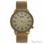 Kulte KUT8A Gold/Gold Stainless Steel Mesh Bracelet Watch Un