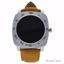 Eclock EK-F1 Montre Connectee Yellow Leather Strap Smart Wat