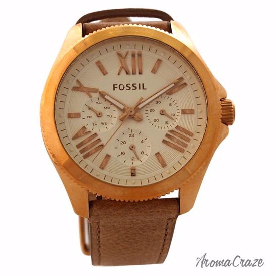 Fossil AM4532P Cecile Multifunction Sand Leather Watch for W