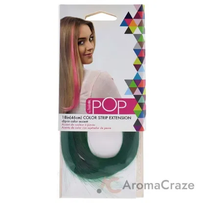 Picture of Pop Color Strip Extension - Party Dress Green by Hairdo for Women - 18 Inch Hair Extension