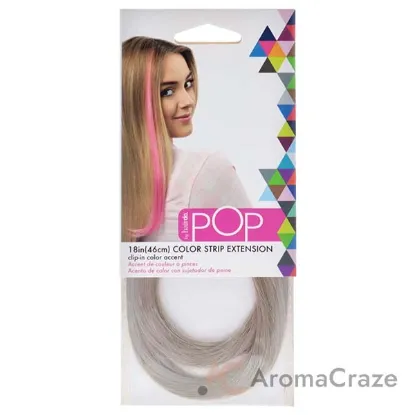 Picture of Pop Color Strip Extension - Silver Surprise by Hairdo for Women - 18 Inch Hair Extension