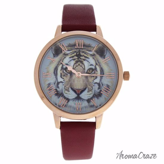 Charlotte Raffaelli CRA018 La Animale Rose Gold/Red Leather 