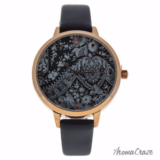 Charlotte Raffaelli CRR003 La Romance Rose Gold/Black Leathe