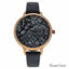 Charlotte Raffaelli CRR003 La Romance Rose Gold/Black Leathe
