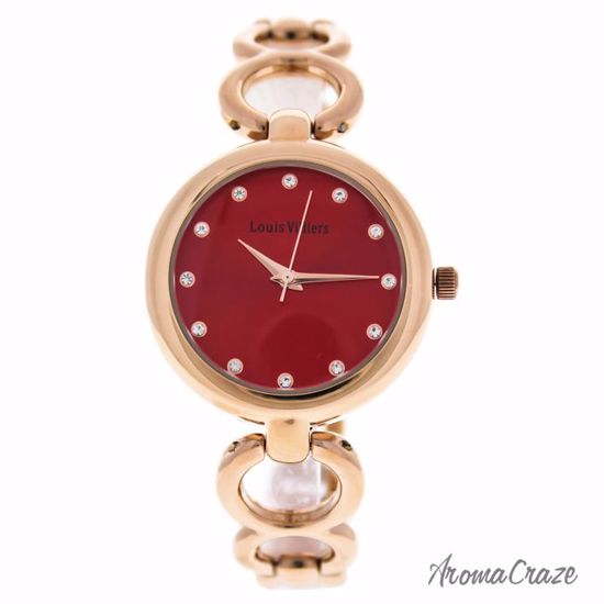 Louis Villiers AL0583-09 Rose Gold Stainless Steel Bracelet 