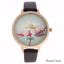 Charlotte Raffaelli CRF009 La Florale Rose Gold/Brown Leathe