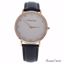 Andreas Osten AO-13 Klassisk Rose Gold/Black Leather Strap W