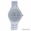 Kim & Jade 2033L-WW White Stainless Steel Bracelet Watch for