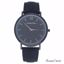 Andreas Osten AO-118 Tidlos Black Coal/Black Leather Strap W