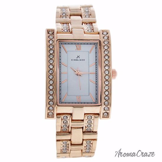 Kim & Jade 2060L-GPW Rose Gold Stainless Steel Bracelet Watc