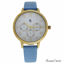 Charlotte Raffaelli CRB011 La Basic Gold/Light Blue Leather 