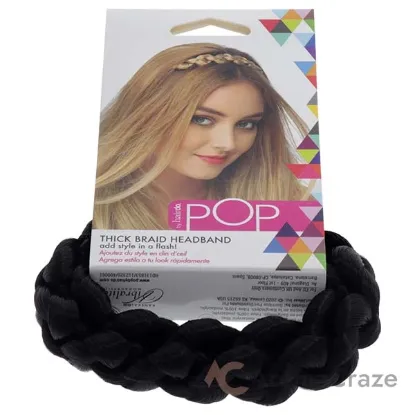 Picture of Pop Thick Braid Headband - R2 Ebony by Hairdo for Women - 1 Pc Hair Band