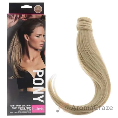 Picture of Simply Straight Wrap Around Pony - R22 Swedish Blonde Platinum by Hairdo for Women - 18 Inch Hair Extension
