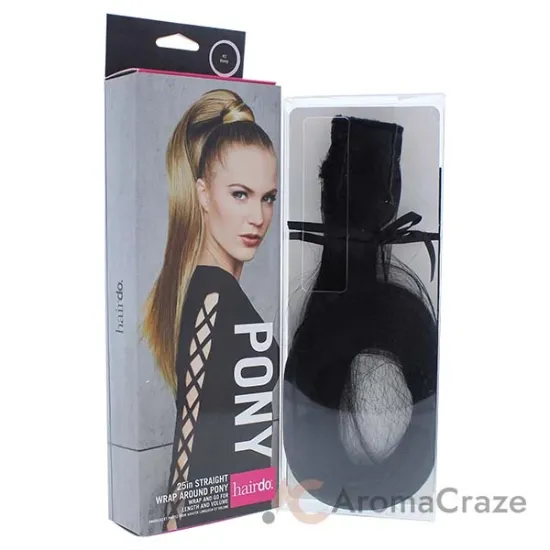 Picture of Straight Wrap Around Pony - R2 Ebony by Hairdo for Women - 25 Inch Hair Extension