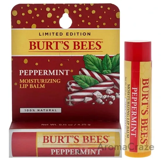 Picture of Peppermint Moisturizing Lip Balm Blister by Burts Bees for Unisex - 0.15 oz Lip Balm