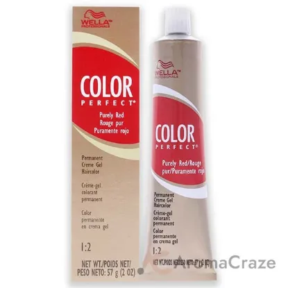 Picture of Color Charm Permanent Hair Color Gel - 5 RR Level 5 Pure Red by Wella for Unisex - 2 oz Hair Color