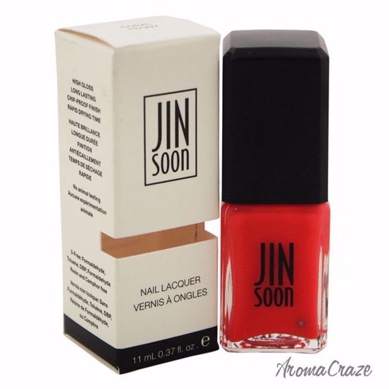 JINsoon Nail Lacquer Coral Peony Nail Polish for Women 0.37 